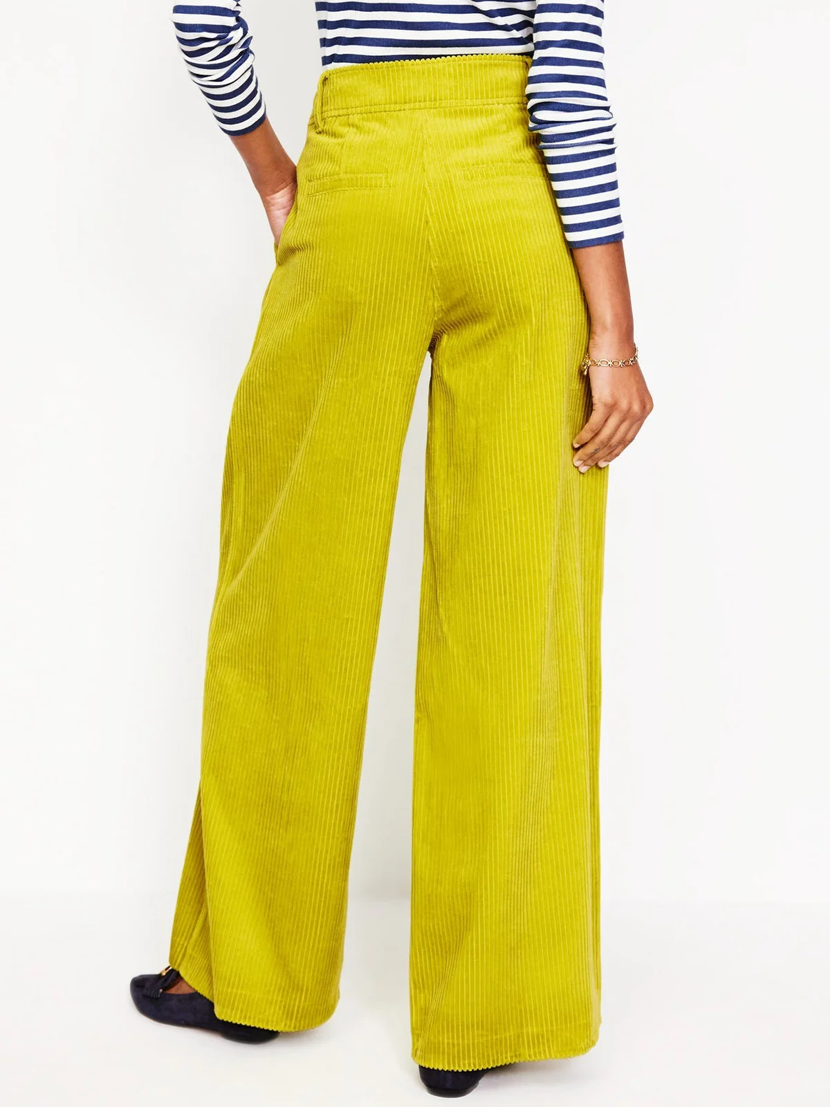 Regular Fit Corduroy Urban Fashion Wide leg Pants