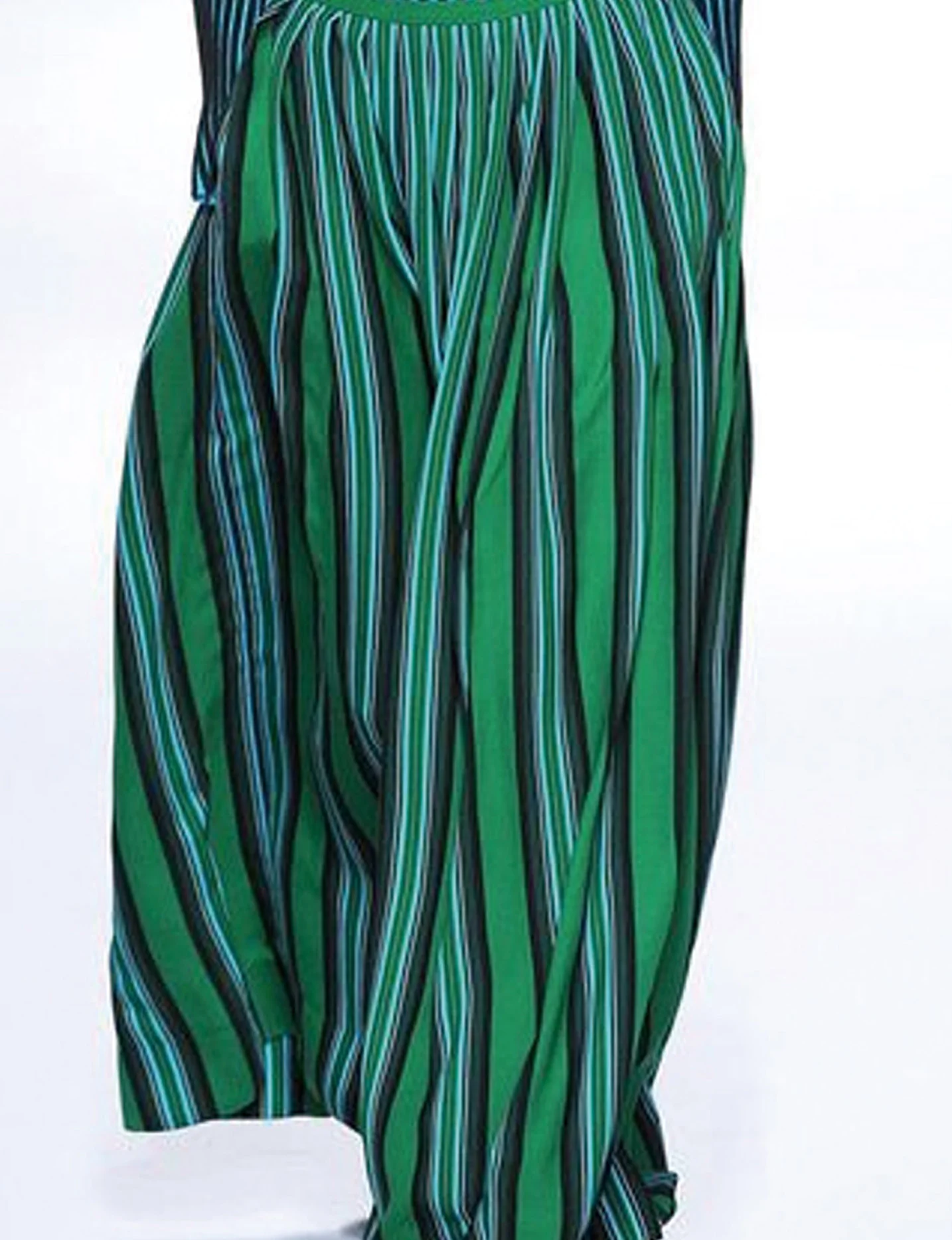 Urban Loose Striped Pockets Maxi Skirt