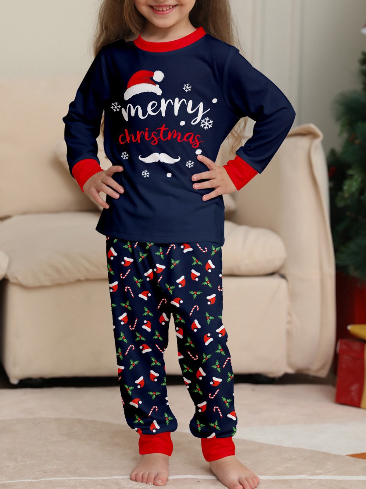 Family Christmas pajamas Matching Sets for Adults and Kids Holiday Xmas Sleepwear Set