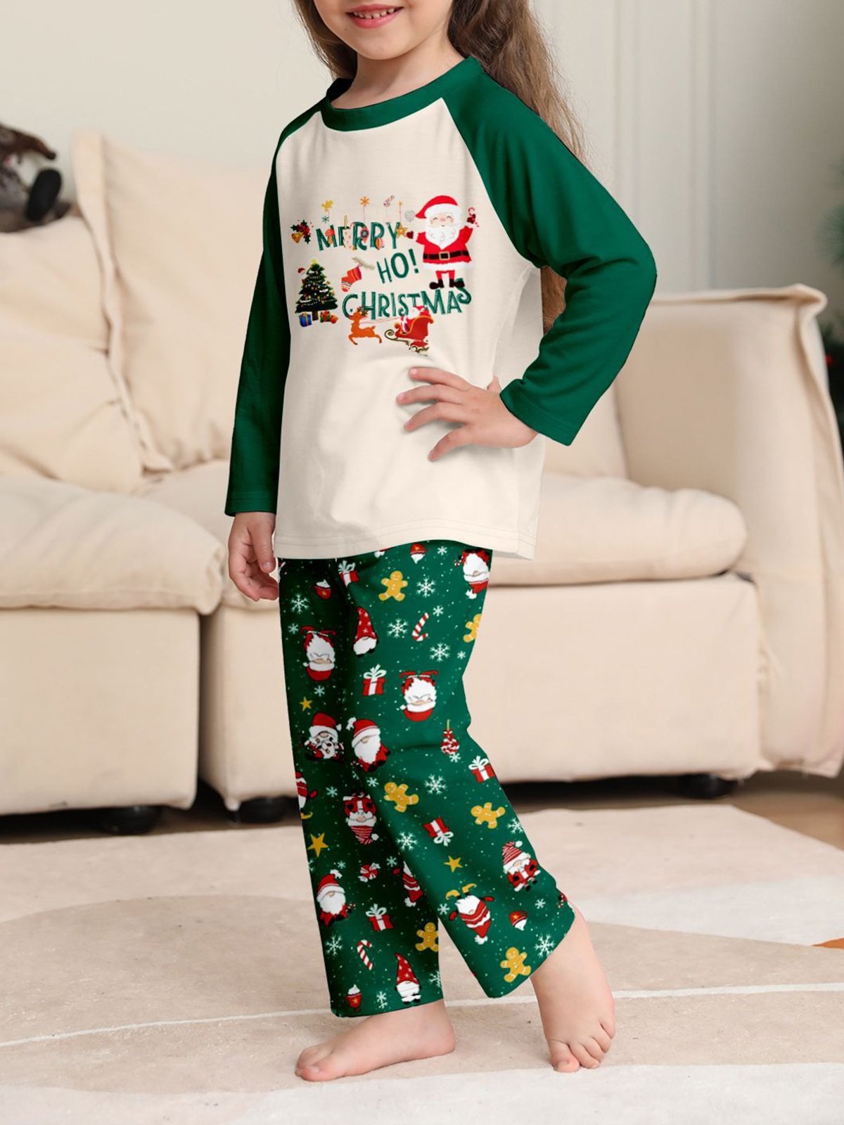 Family Christmas pajamas Matching Sets for Adults and Kids Holiday Xmas Sleepwear Set