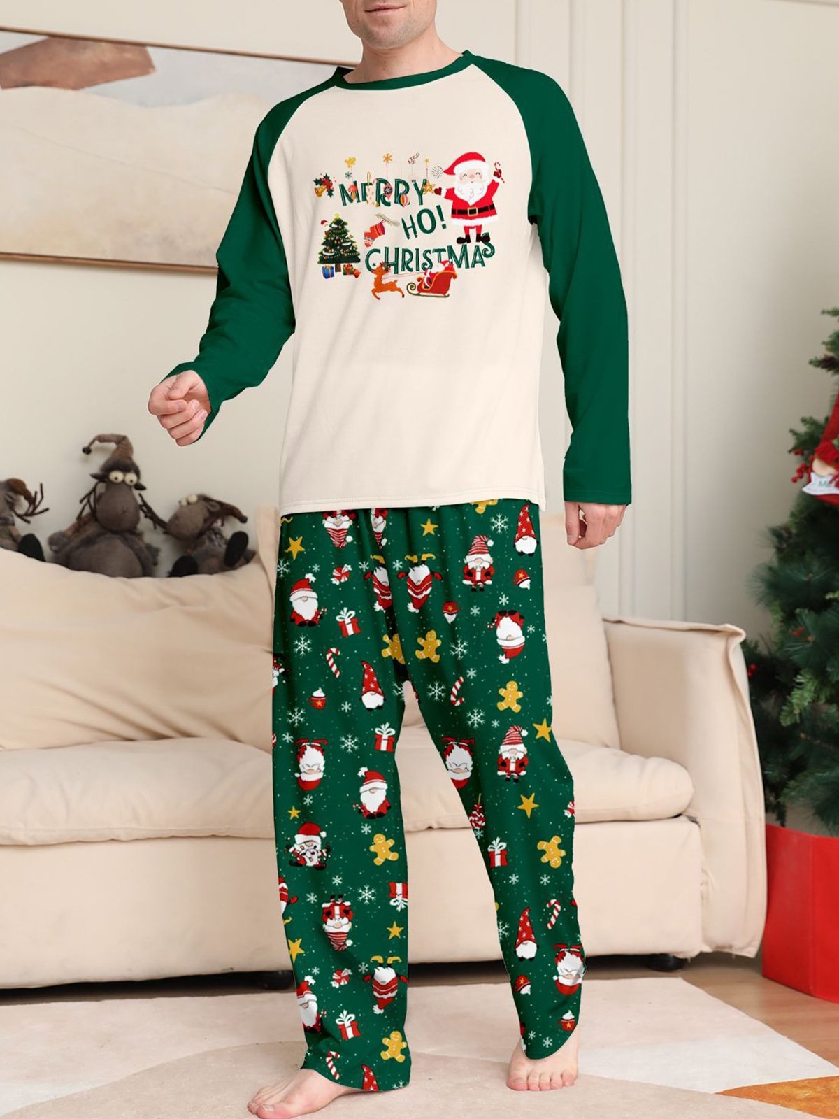 Family Christmas pajamas Matching Sets for Adults and Kids Holiday Xmas Sleepwear Set