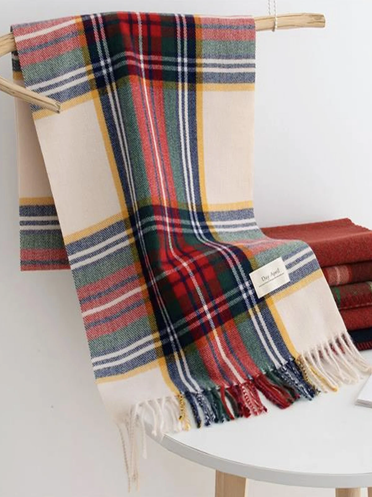 Urban Plaid Casual Christmas Scarf