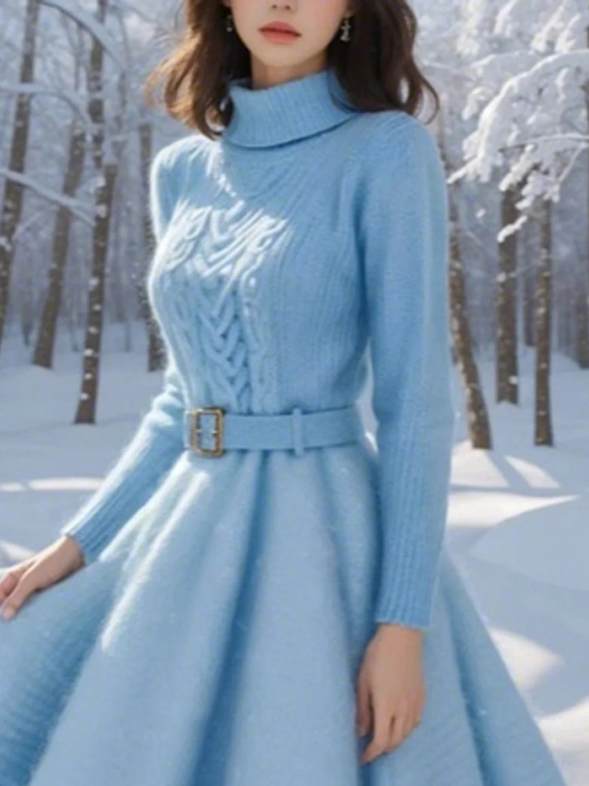 Elegant Plain Regular Sleeve Long Sleeve Sweater