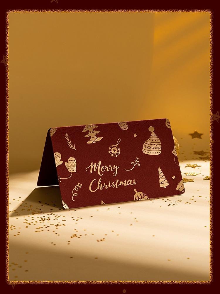 Merry Christmas Card Thoughtful Gift Idea for Friends and Family (1 Card With Envelope)