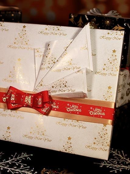 Beautiful Christmas Wrapping Paper Without Ribbon (1 Sheet 70CM X 50CM)