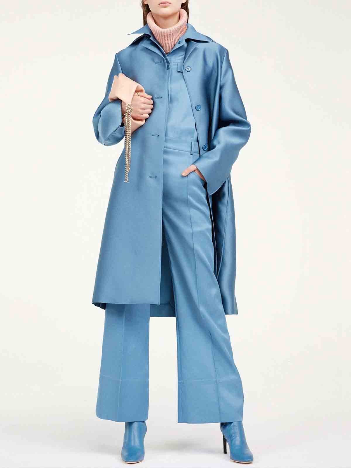 Urban Plain Regular Fit Long Sleeve Trench Coat