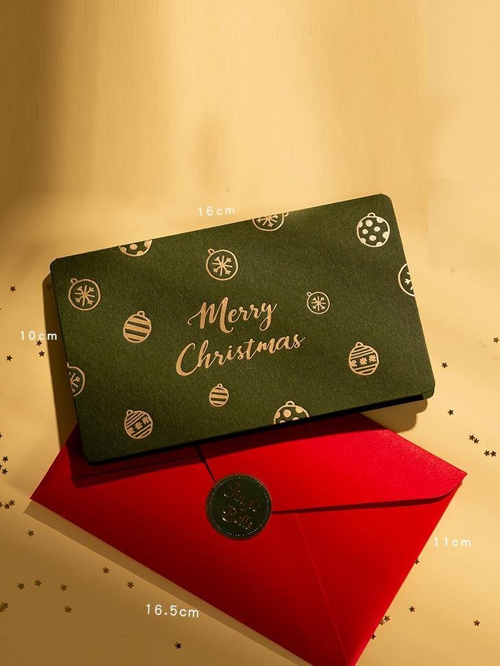 Merry Christmas Card Thoughtful Gift Idea for Friends and Family (1 Card With Envelope)