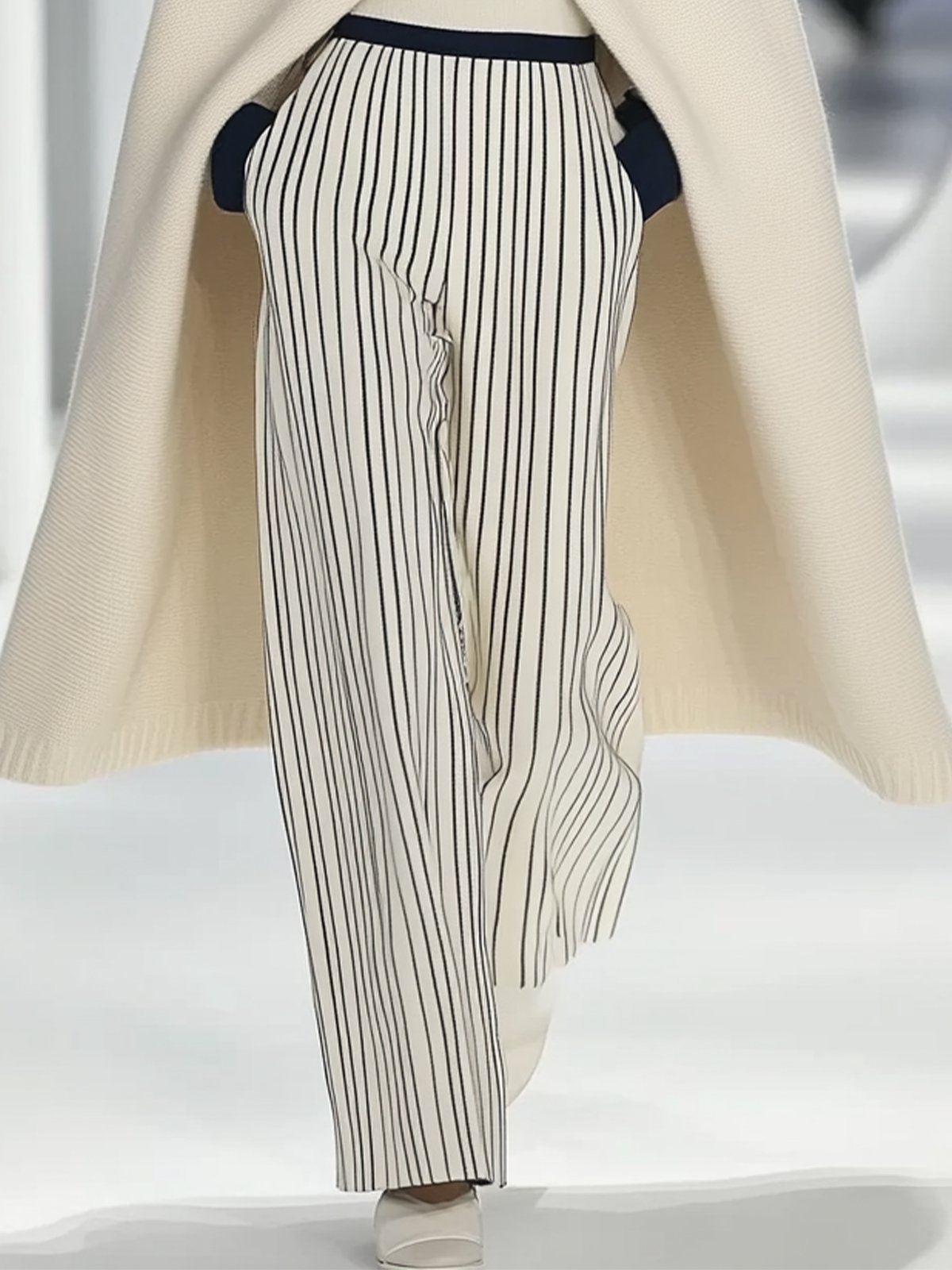 Striped Casual Loose Wide leg Pants