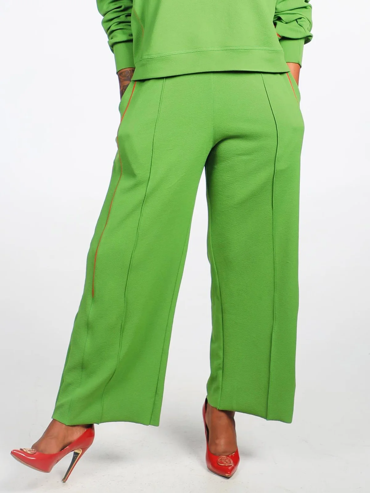 Casual Color Block Loose Fashion Pants