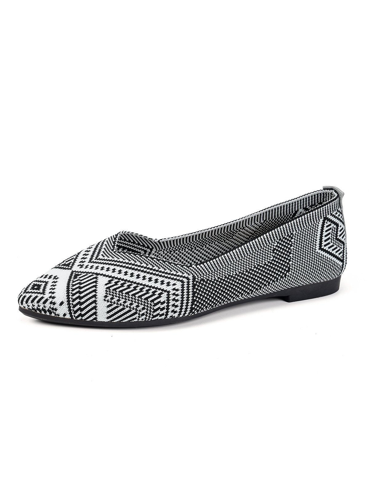 All Season Geometric Mesh Fabric Loafers