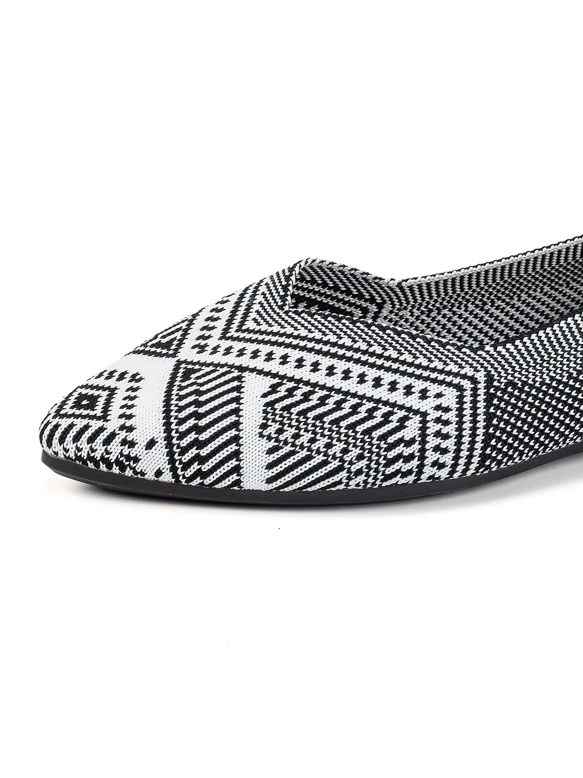 All Season Geometric Mesh Fabric Loafers