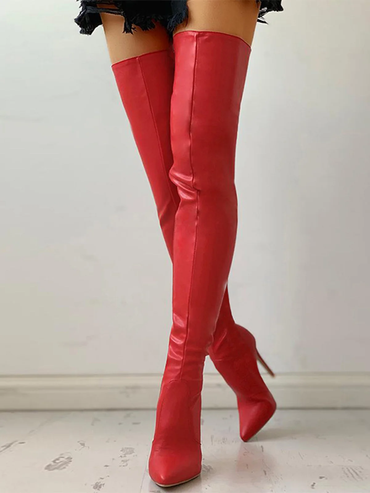 Plain Stiletto Heel Boots