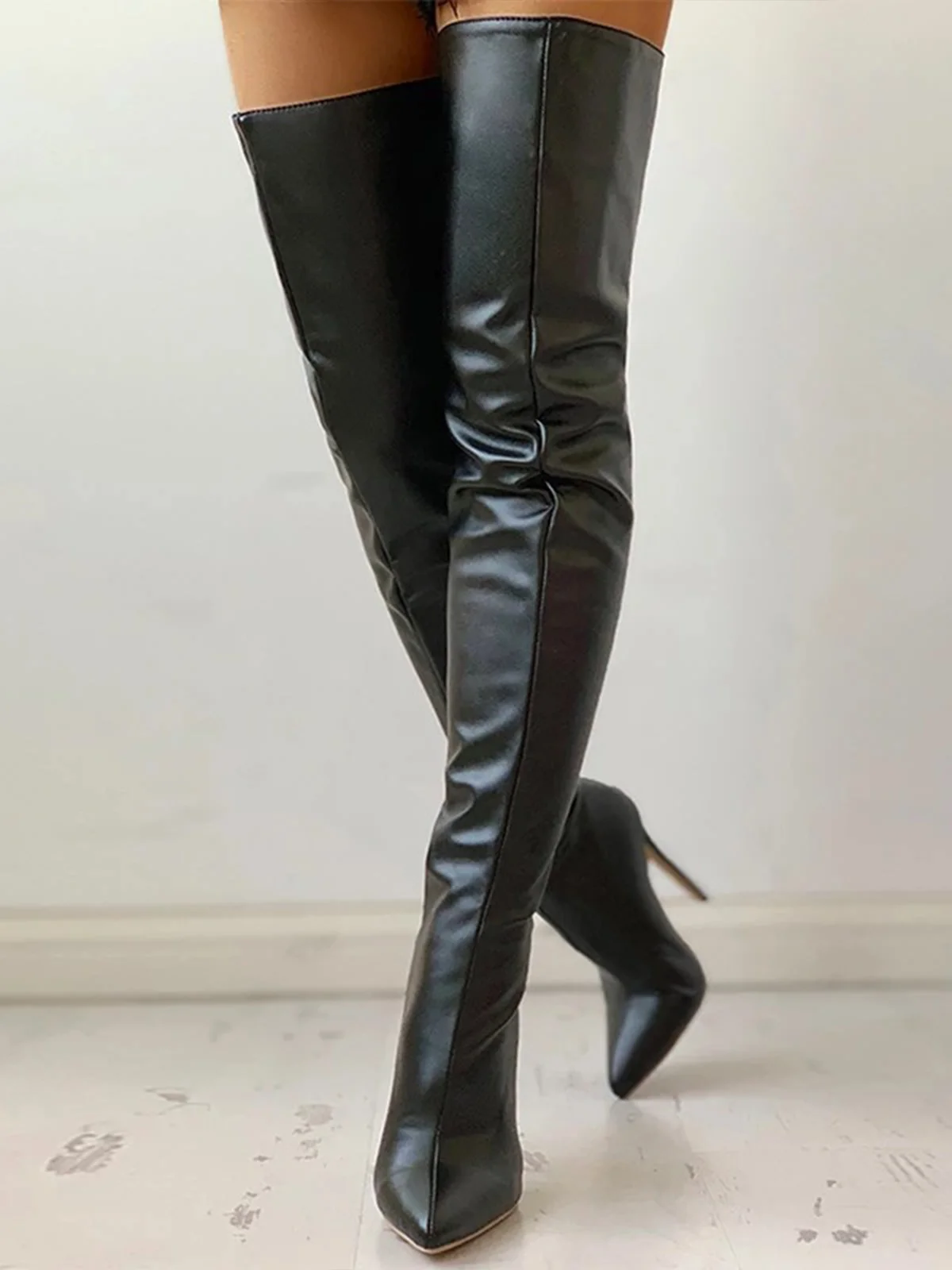 Plain Stiletto Heel Boots