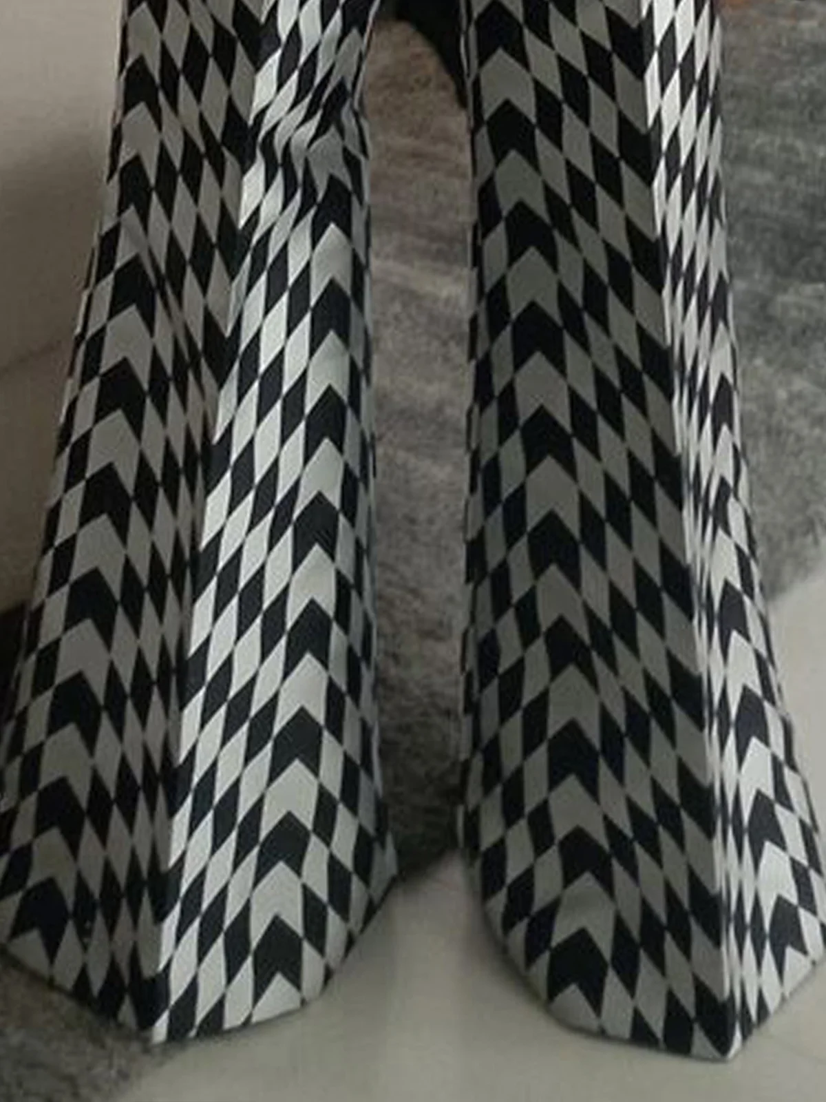 Geometric Urban Wide leg Pants