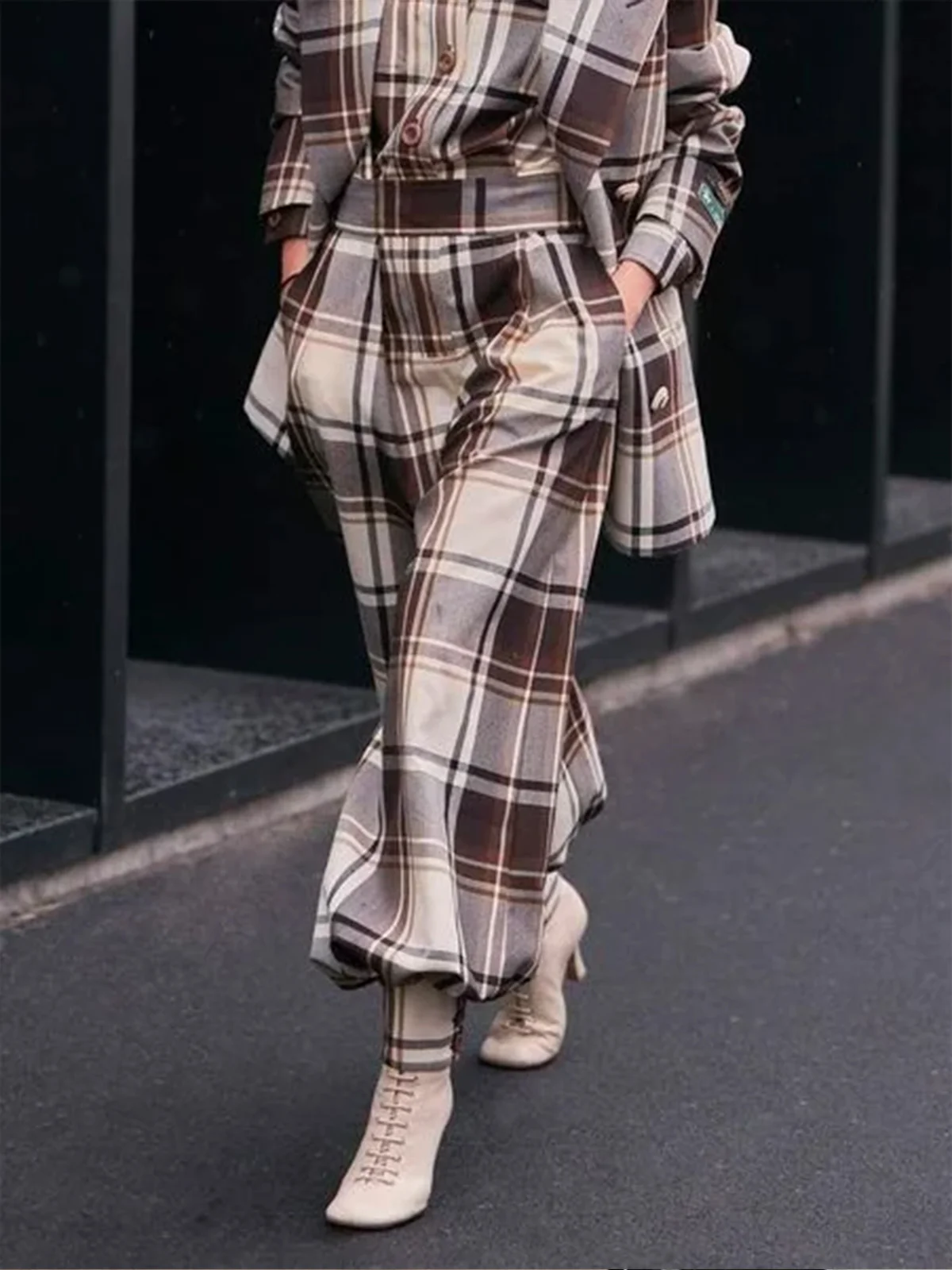 Plaid Loose Urban Fashion Pants