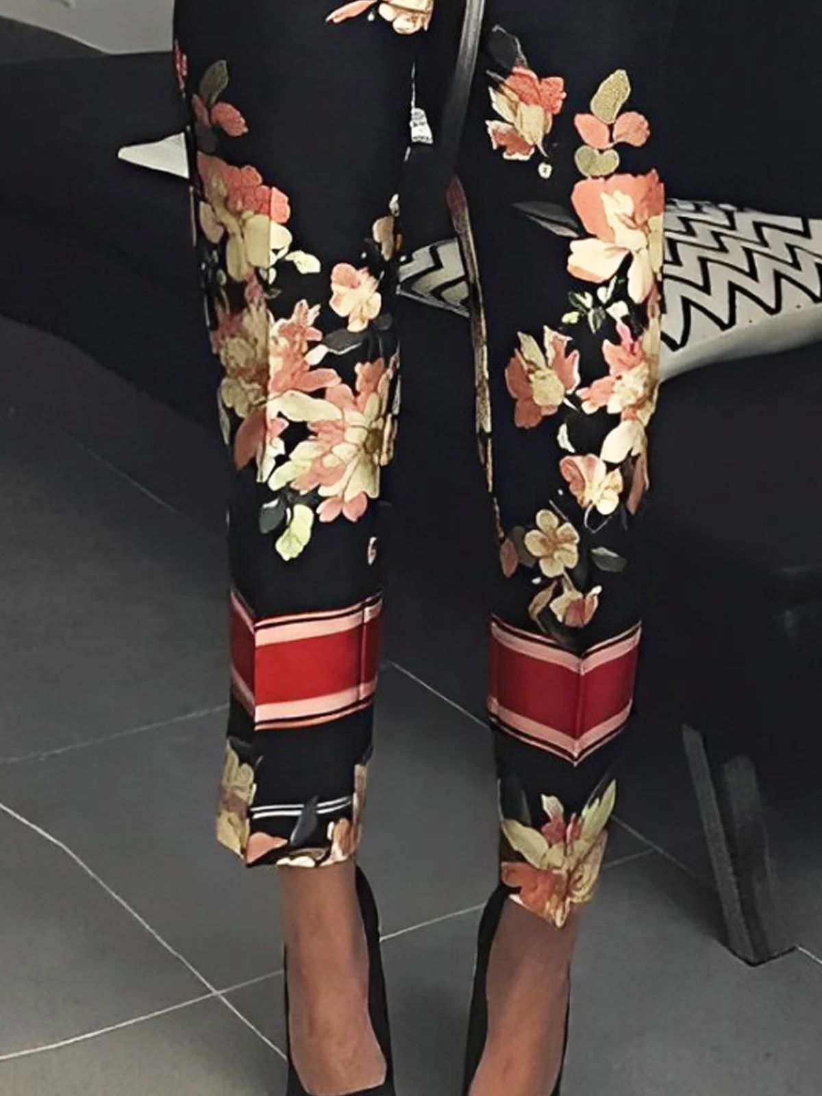 Floral Urban Pants Ankle Pants