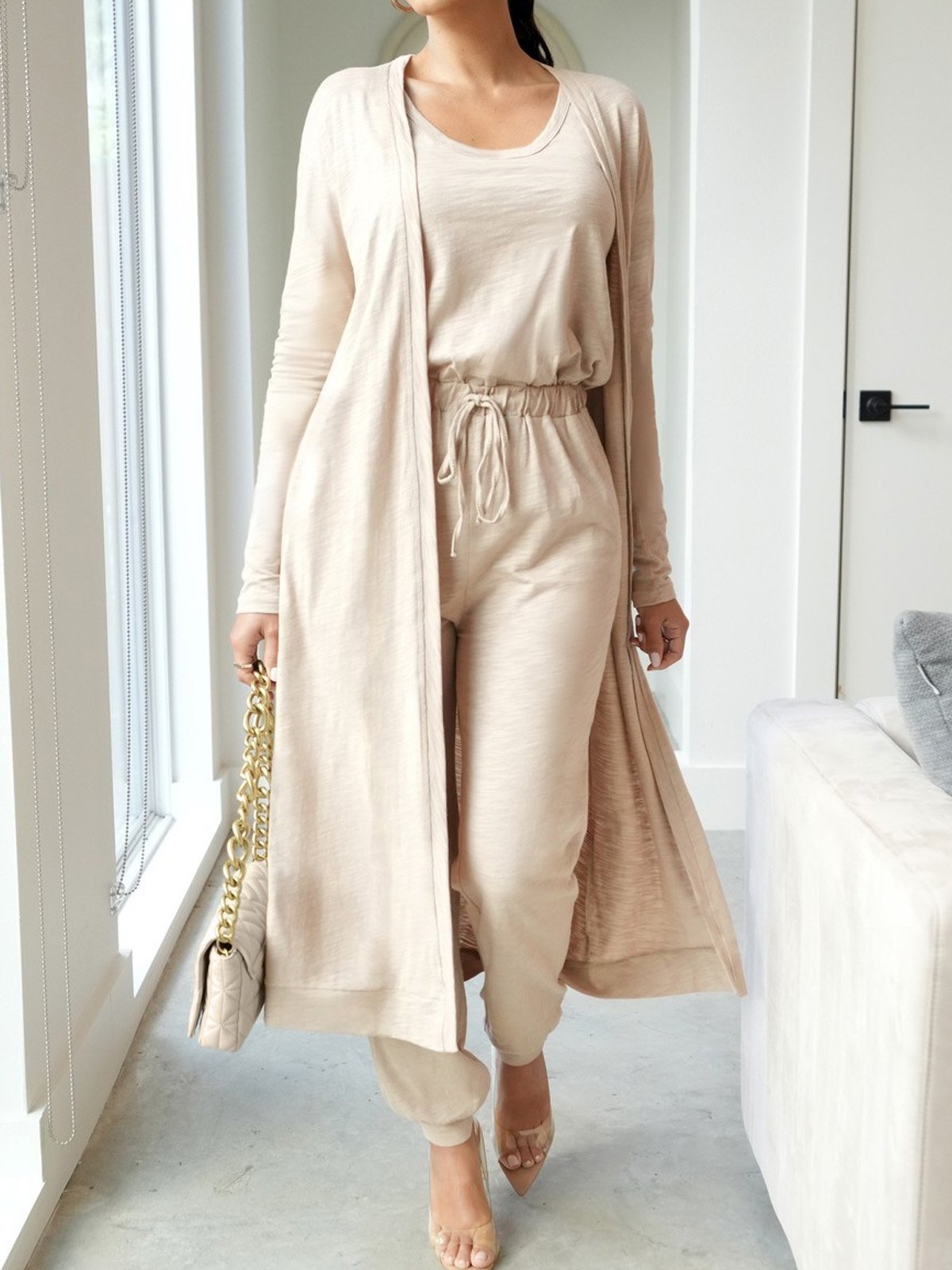 Plain Loosen Casual Kimono