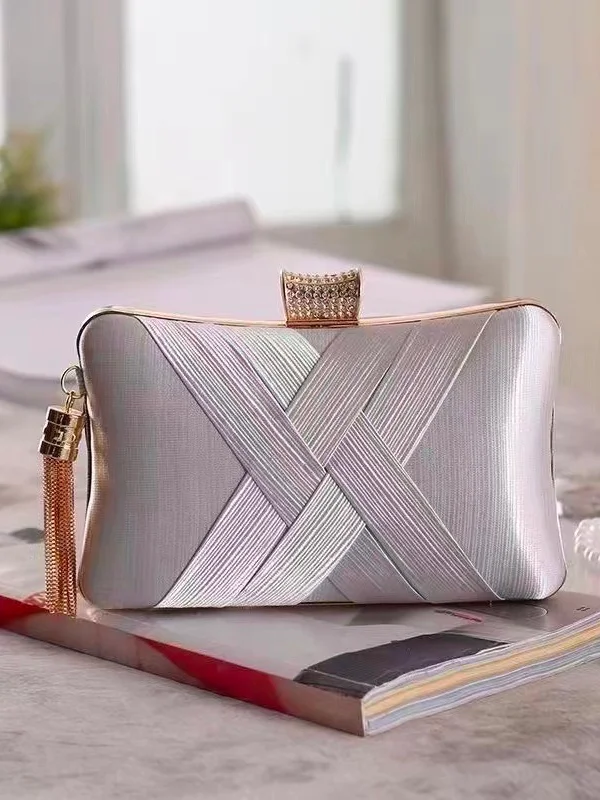 Elegant Geometric Square Evening Clutch