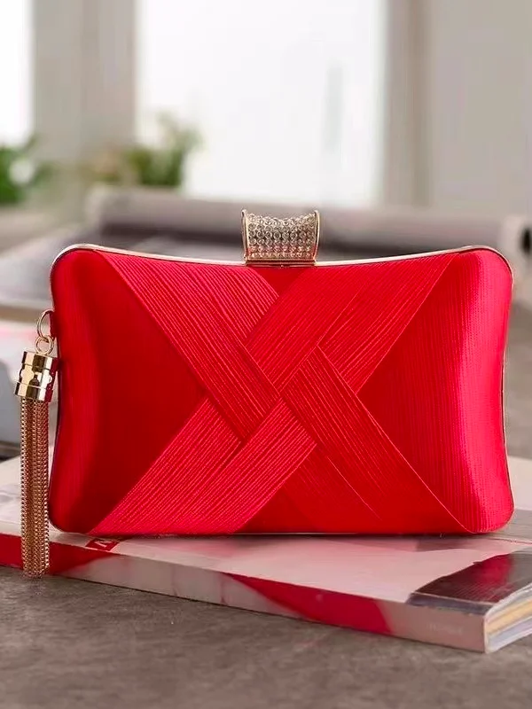 Elegant Geometric Square Evening Clutch