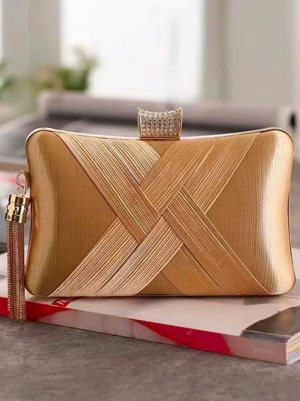 Elegant Geometric Square Evening Clutch