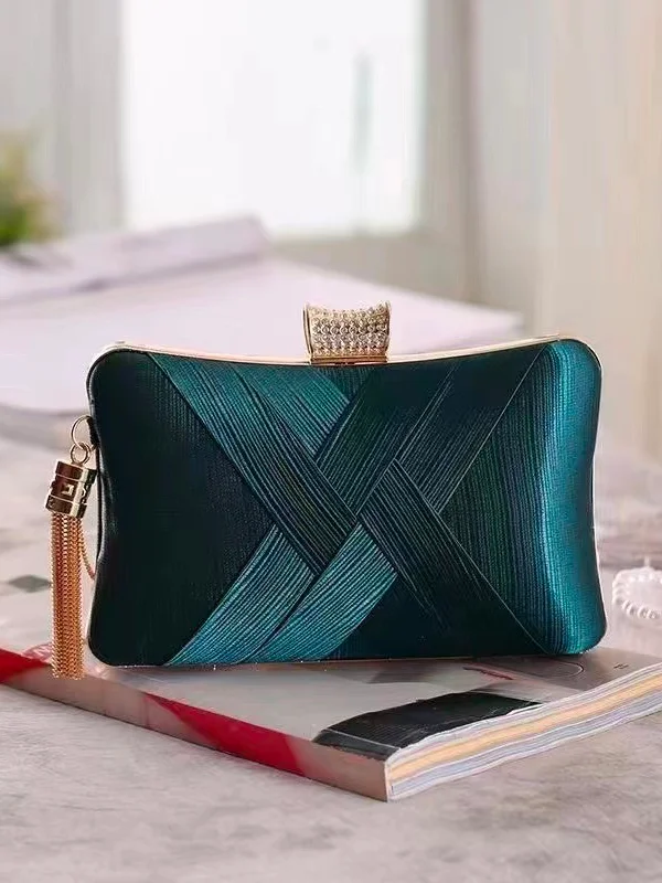 Elegant Geometric Square Evening Clutch