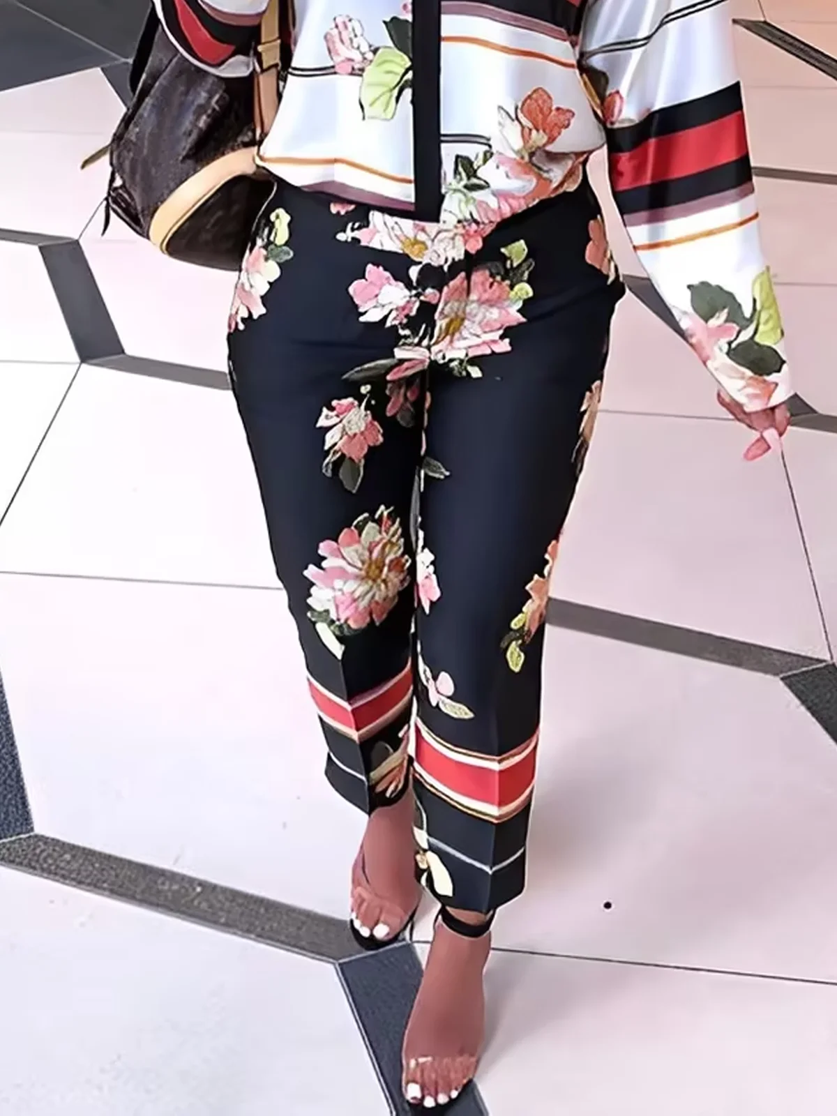 Floral Urban Pants Ankle Pants