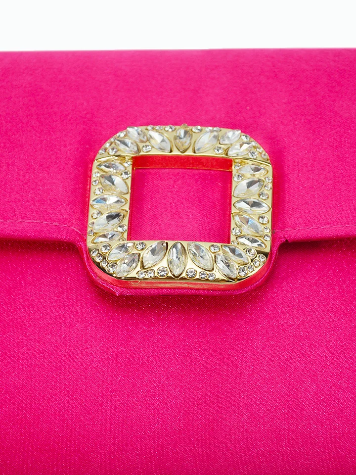 Rhinestone Satin Square