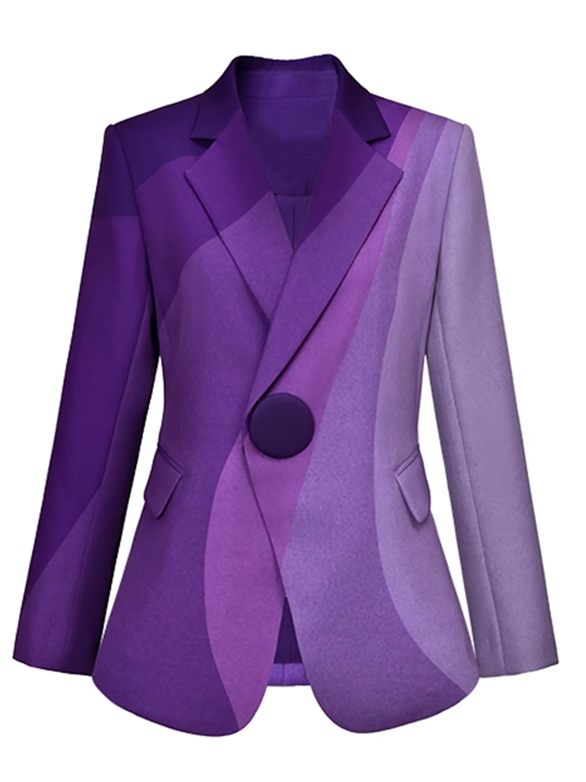 Urban Ombre Lapel Collar Blazer