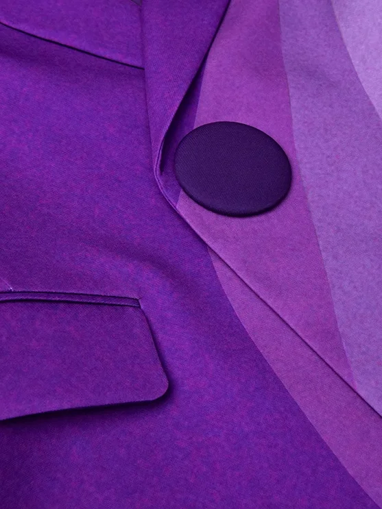 Urban Ombre Lapel Collar Blazer