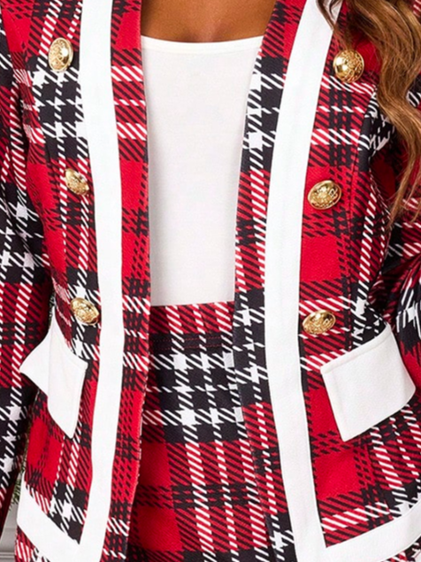 Christmas Urban Plaid  Jacket