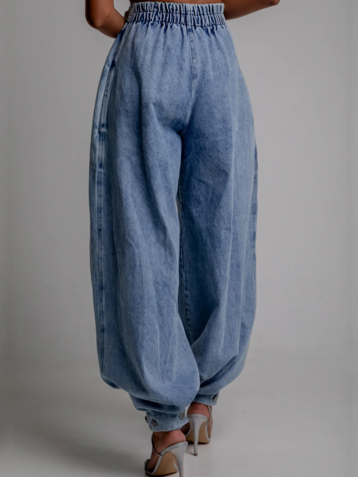 Plain Denim Casual Long Jeans