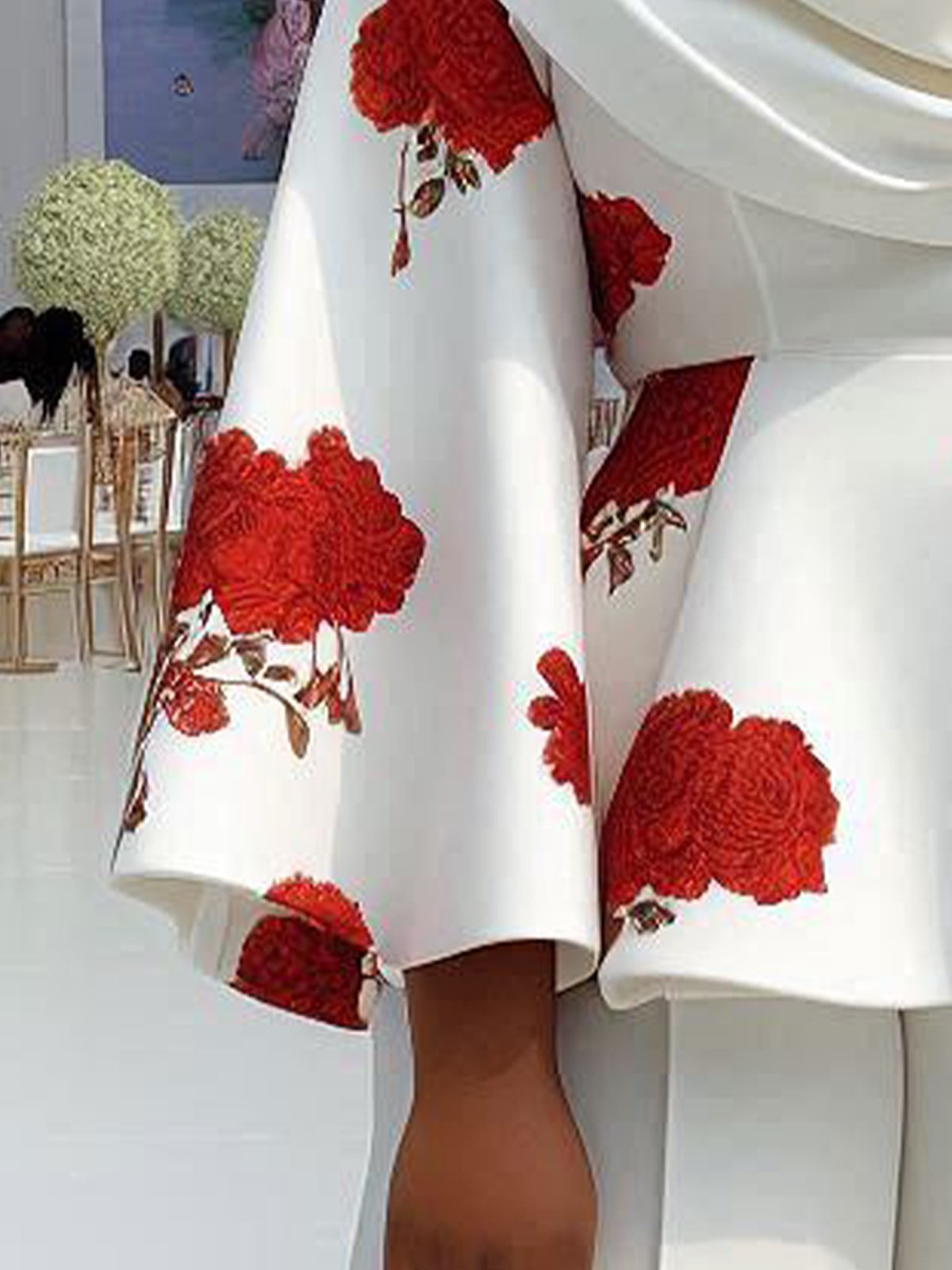 Elegant Bell Sleeve Floral Blouse