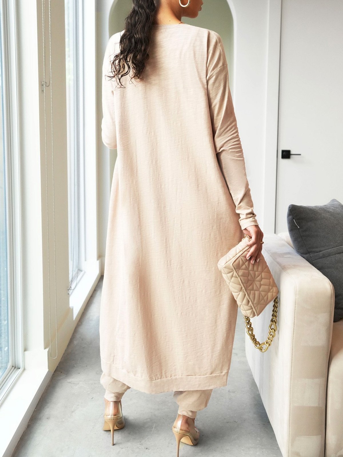 Plain Loosen Casual Kimono