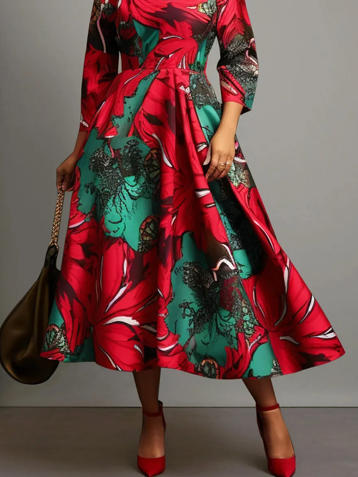 Elegant Floral Maxi Dress