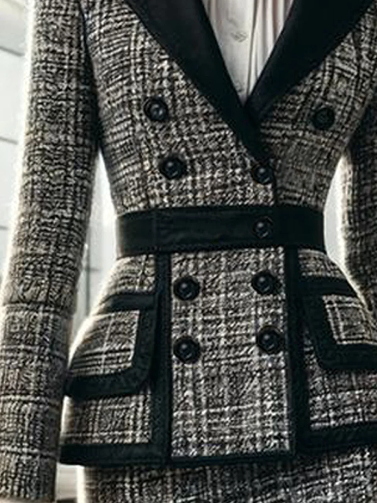 Commuting Color Block Elegant Blazer