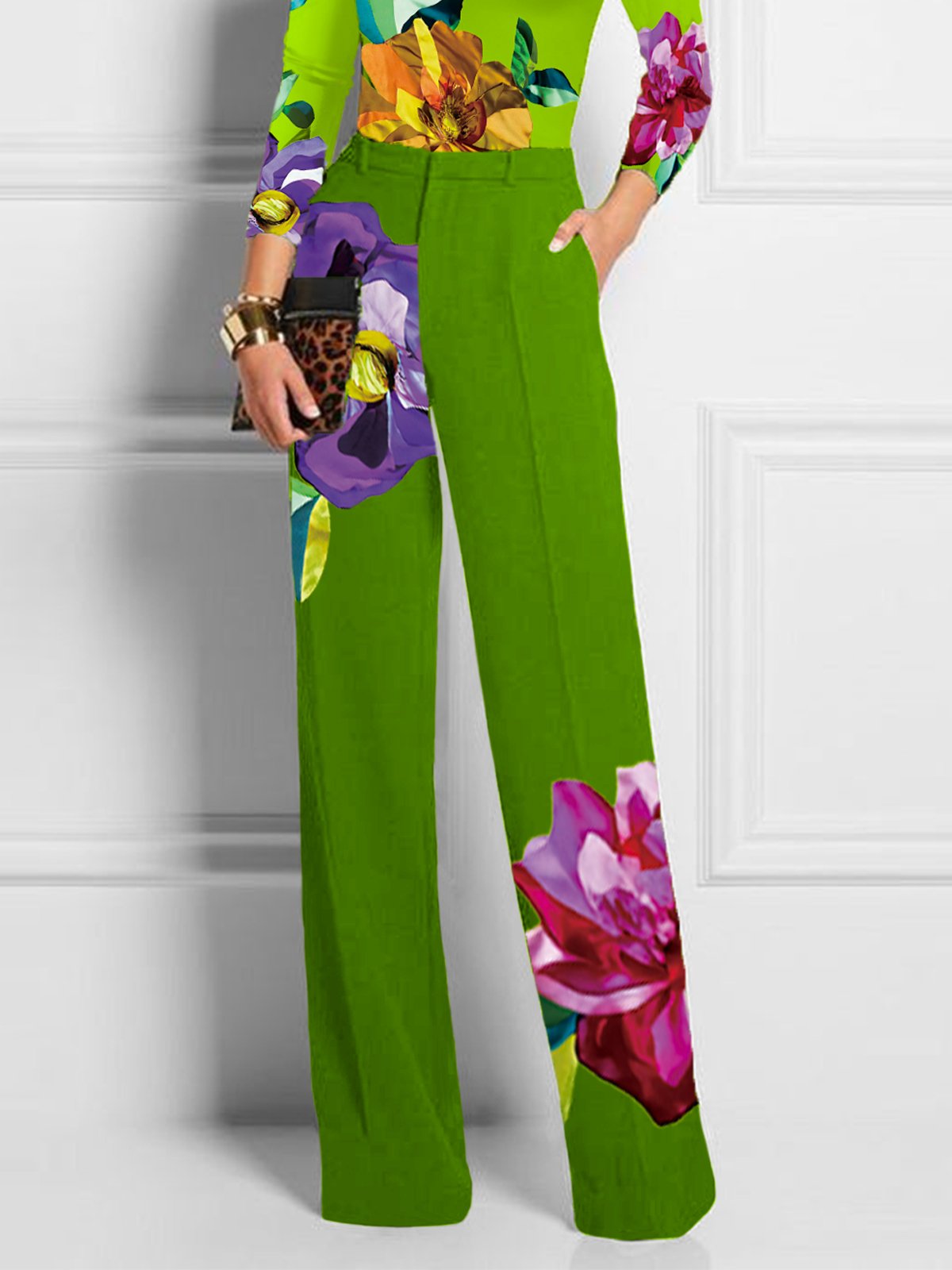 Urban Floral Fashion Pants