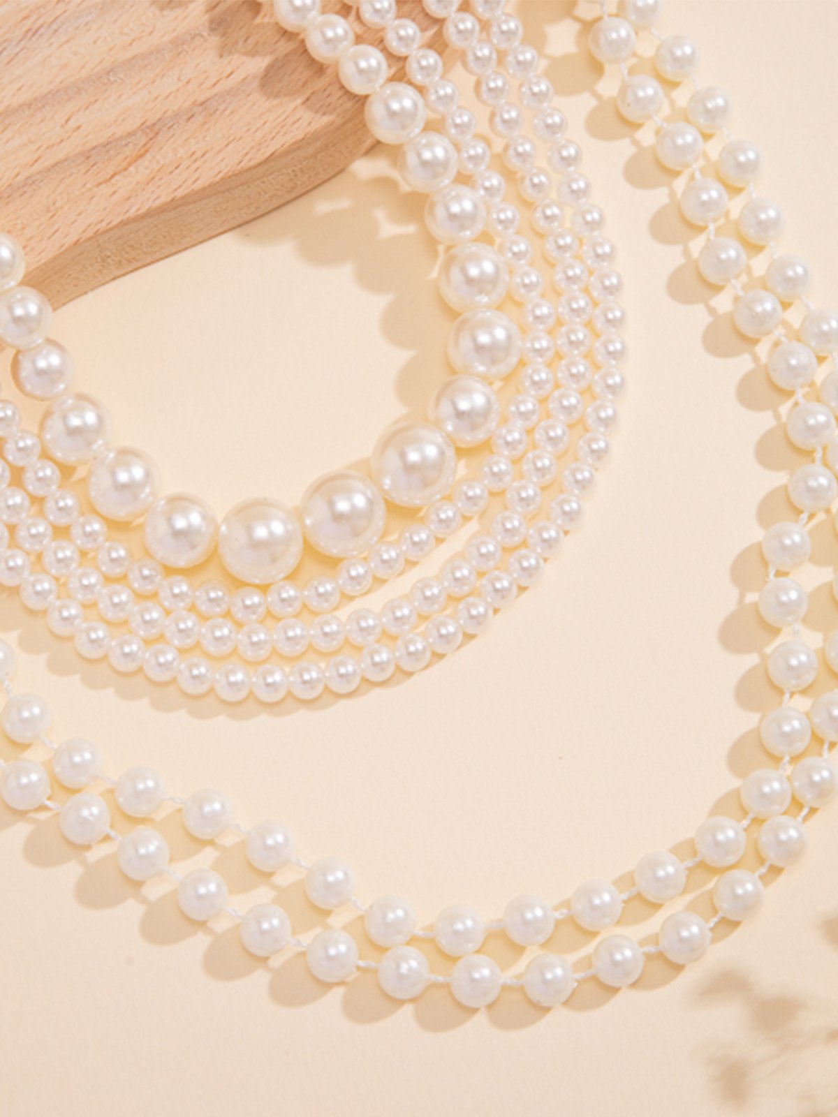 Elegant Plain Pearl Layer Sets