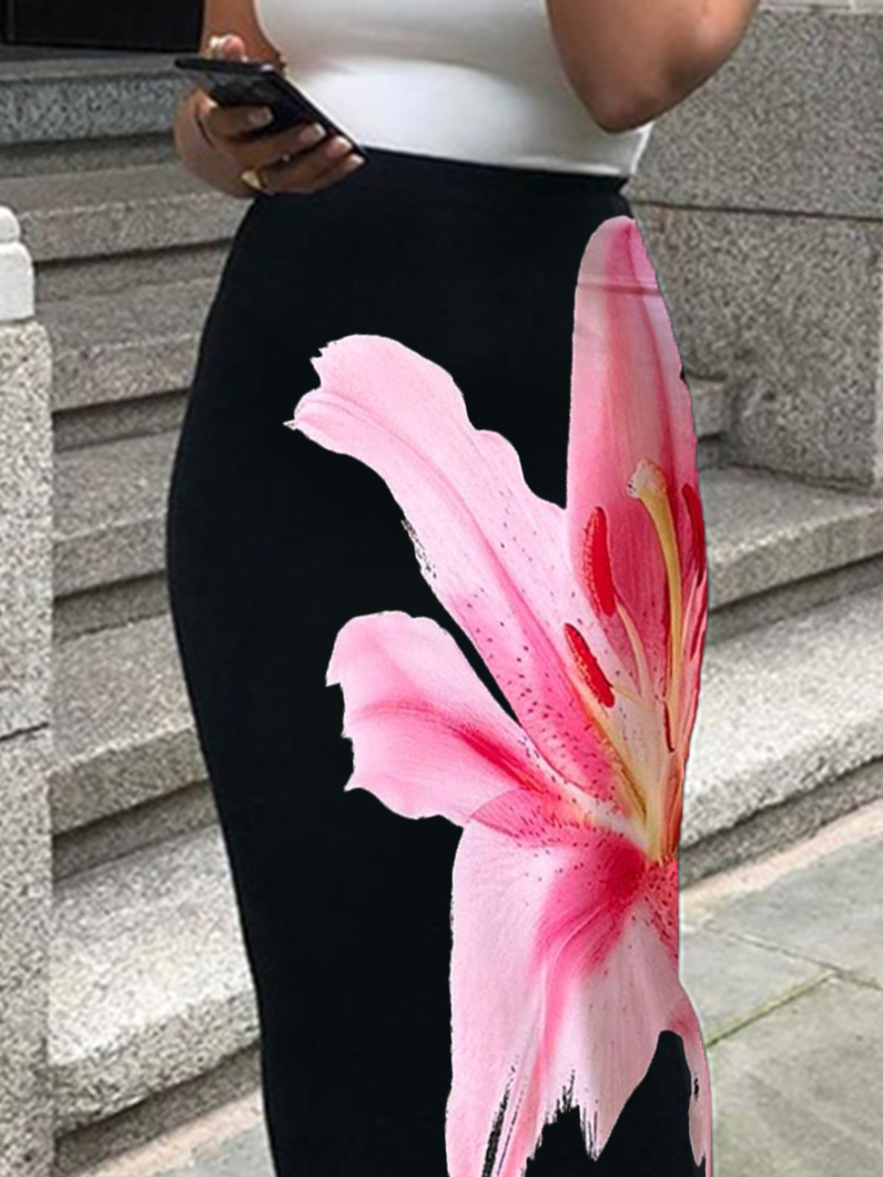 Urban Printing Floral Maxi Skirt