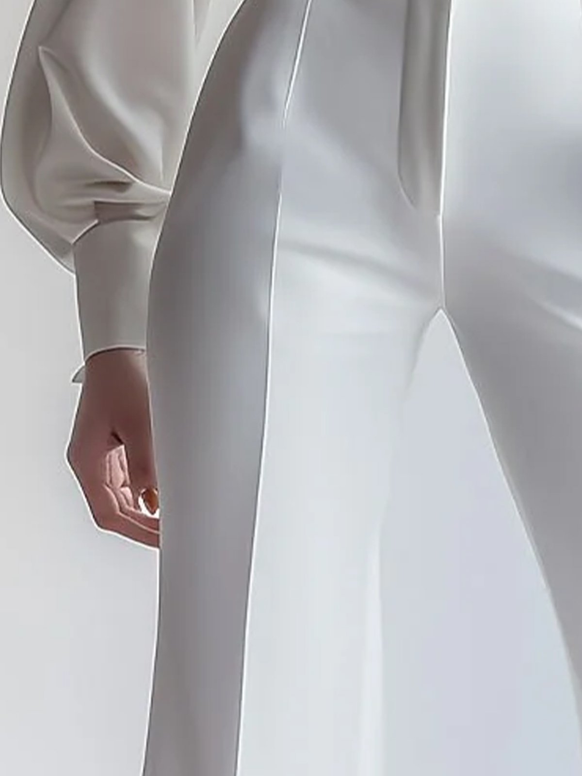 Elegant Plain Flare Pants