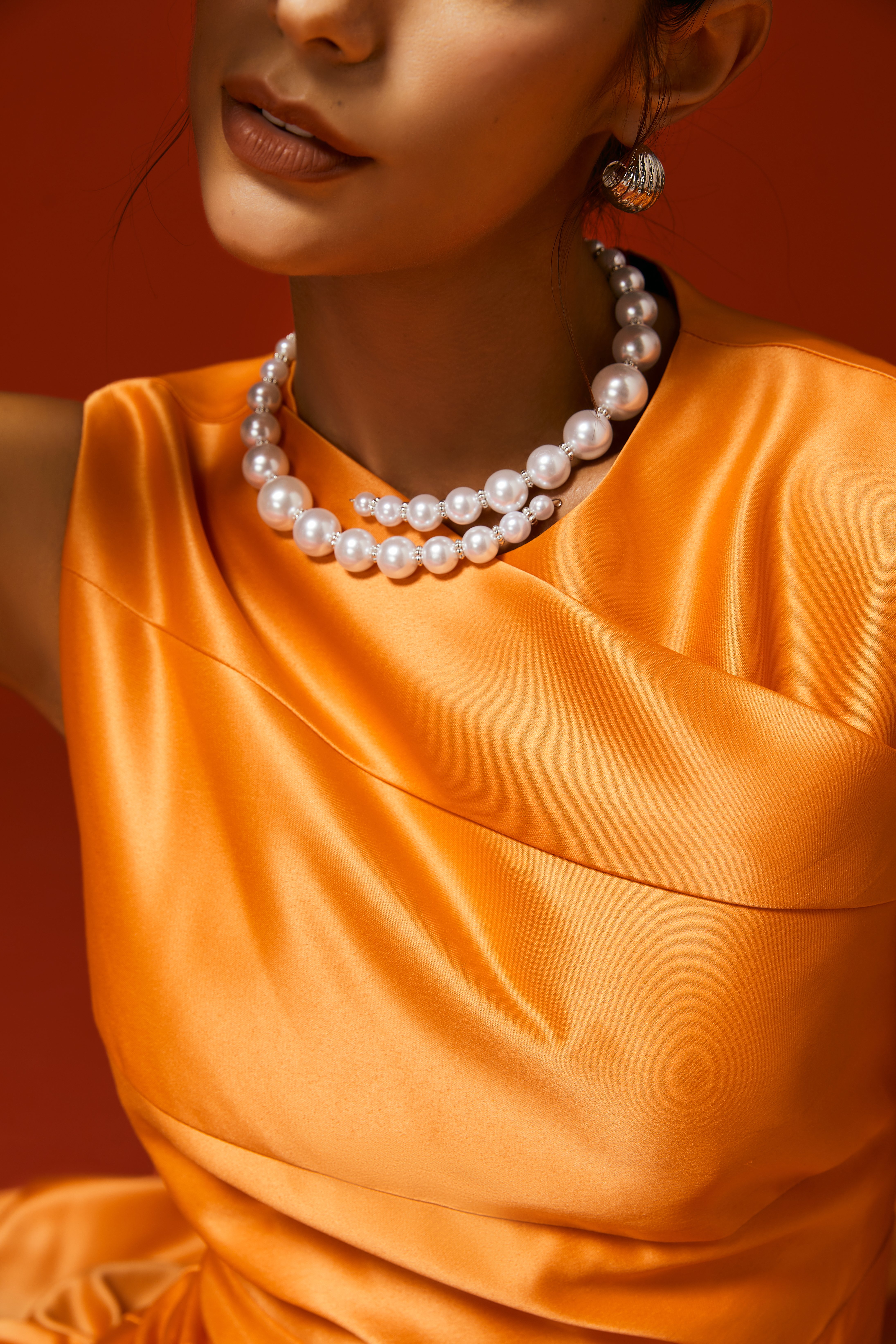 Elegant Open Size Pearl Choker