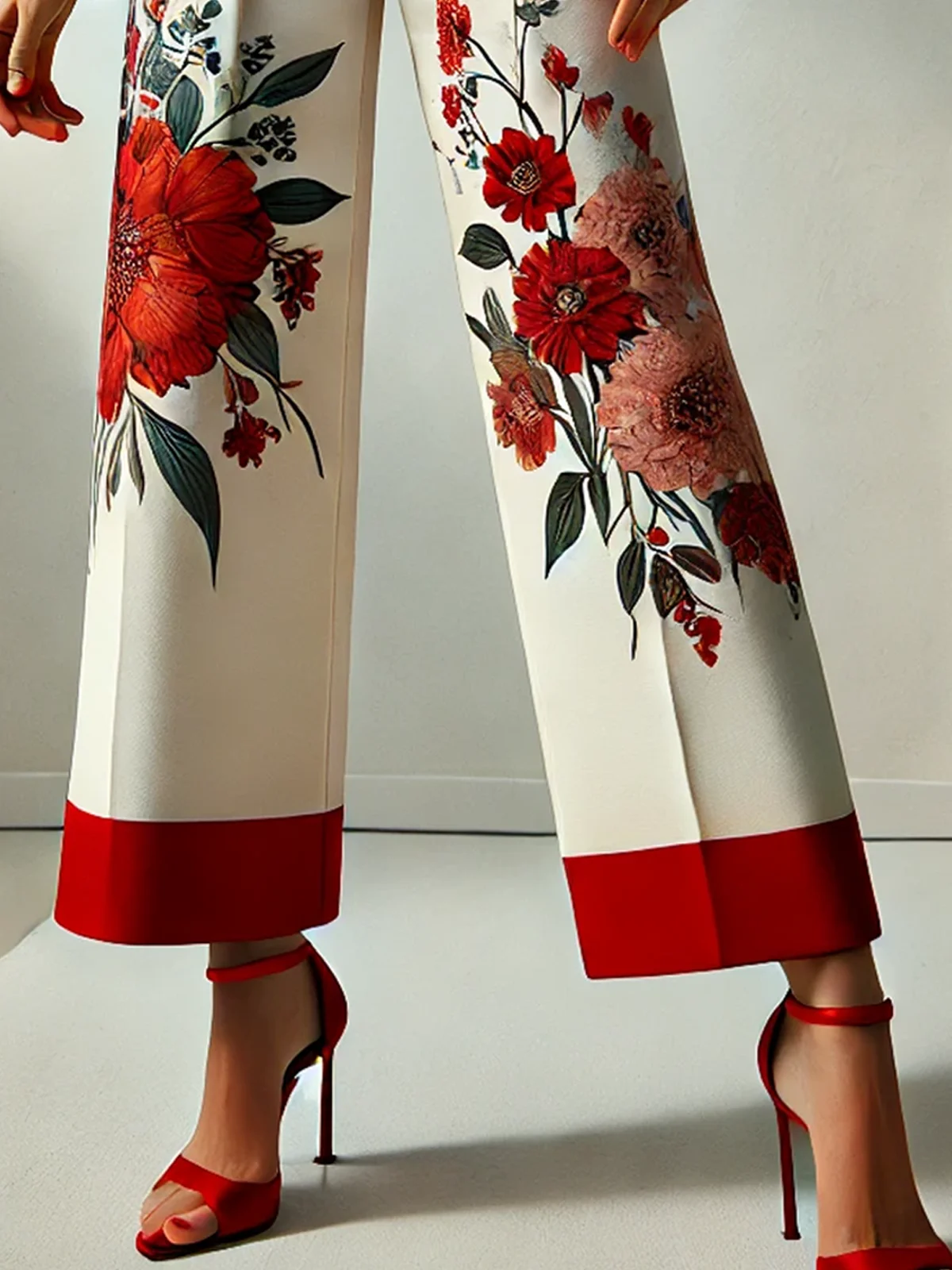 Urban Floral Straight Pants