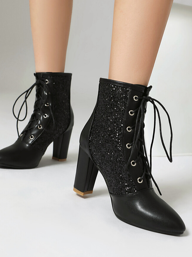 Autumn Plain Urban Leather Fashion Boots