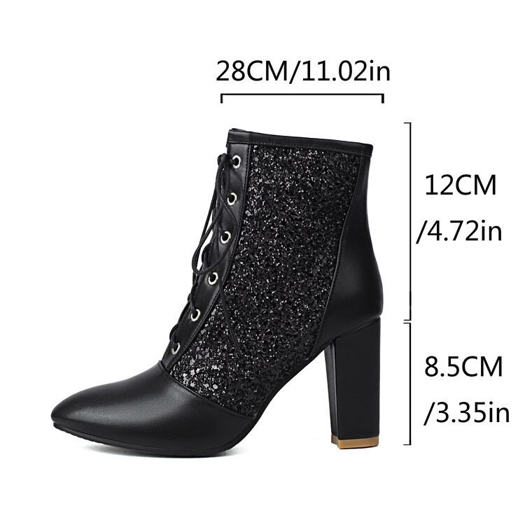 Autumn Plain Urban Leather Fashion Boots