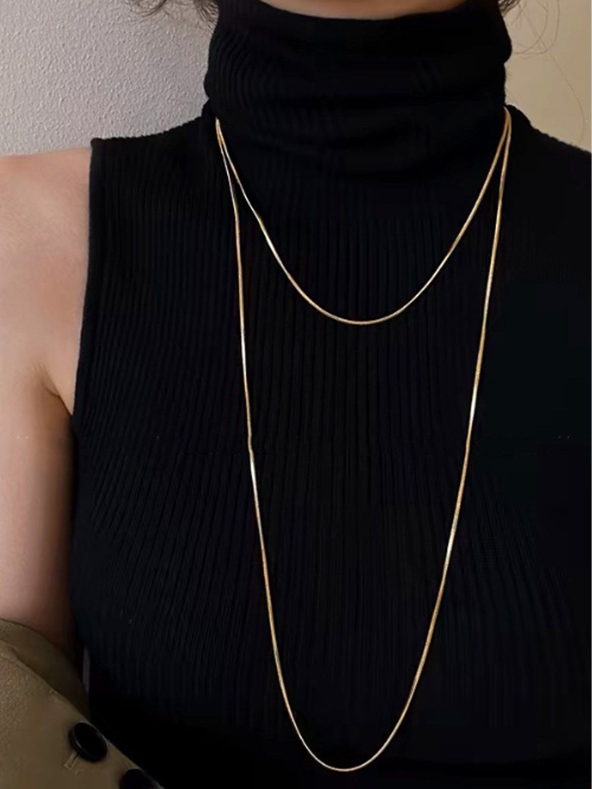 Urban Metal Plain Chain Necklaces