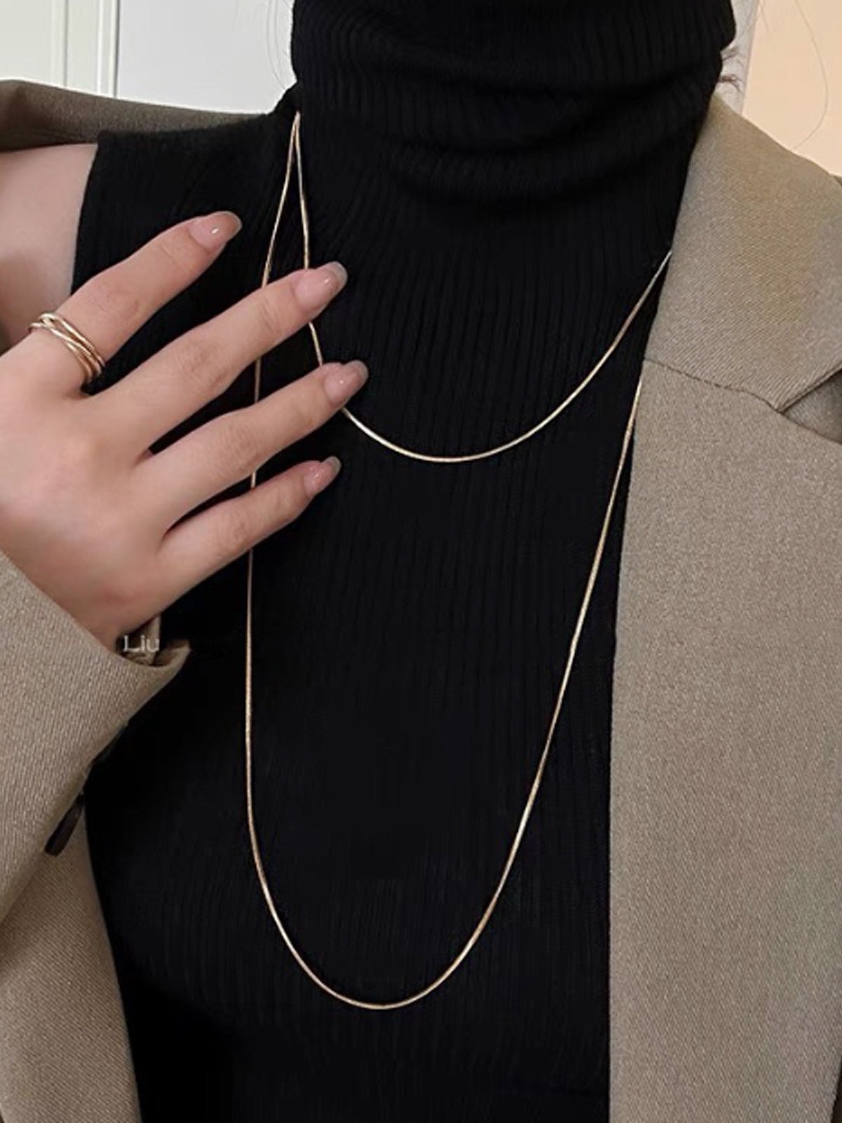 Urban Metal Plain Chain Necklaces