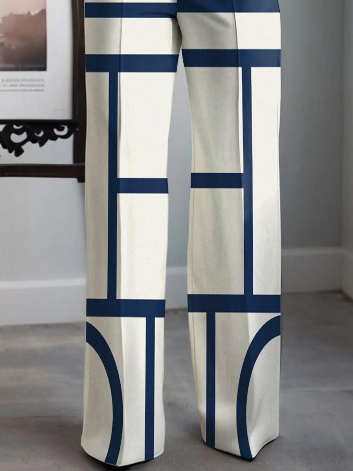 Urban Striped Straight Pants