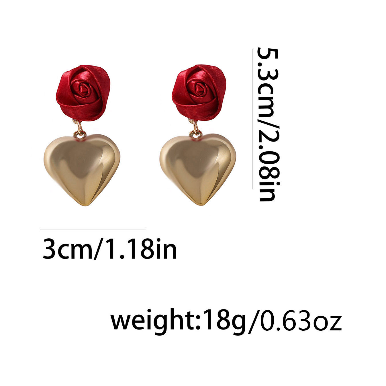 Metal Heart/Cordate Dangle