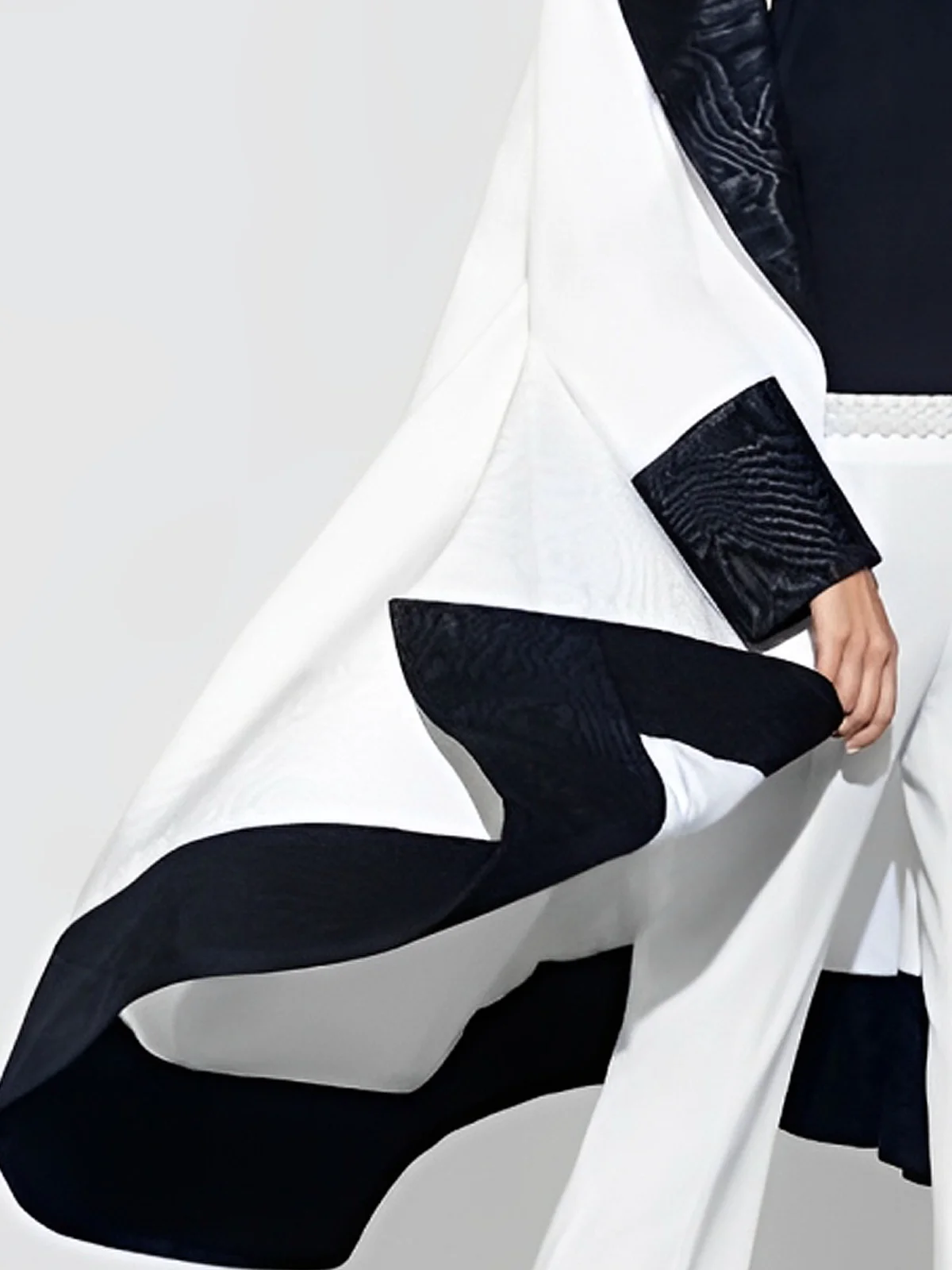 Urban  Color Block Mid-long Kimono