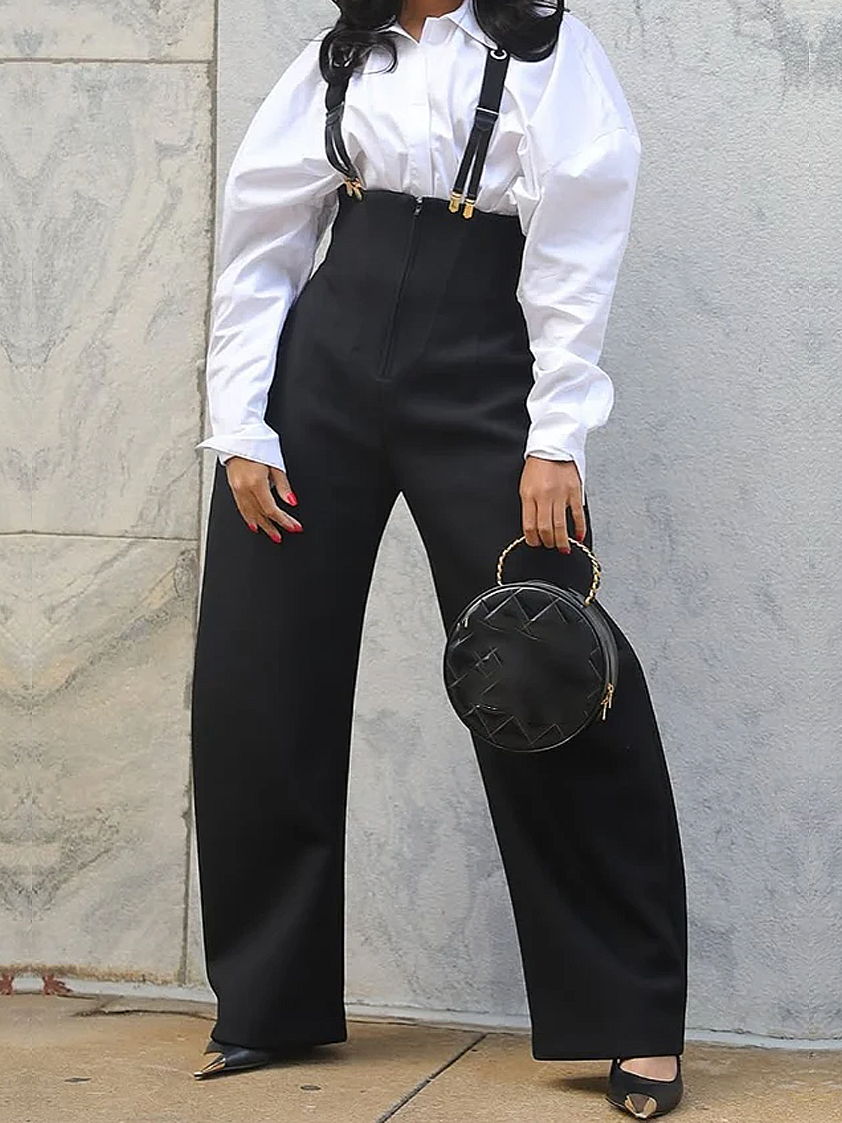 Urban Plain Overall Bib Pants