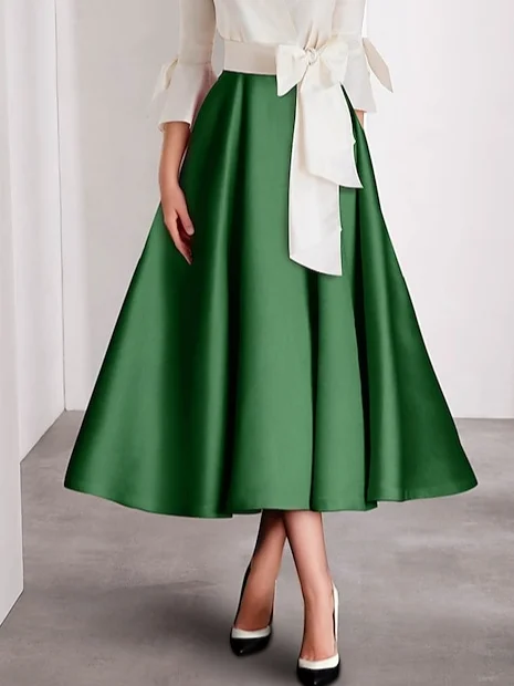 Elegant Color Block Shawl Collar Midi Party Dress With Belt